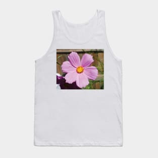 Pink Cosmos Flower Tank Top